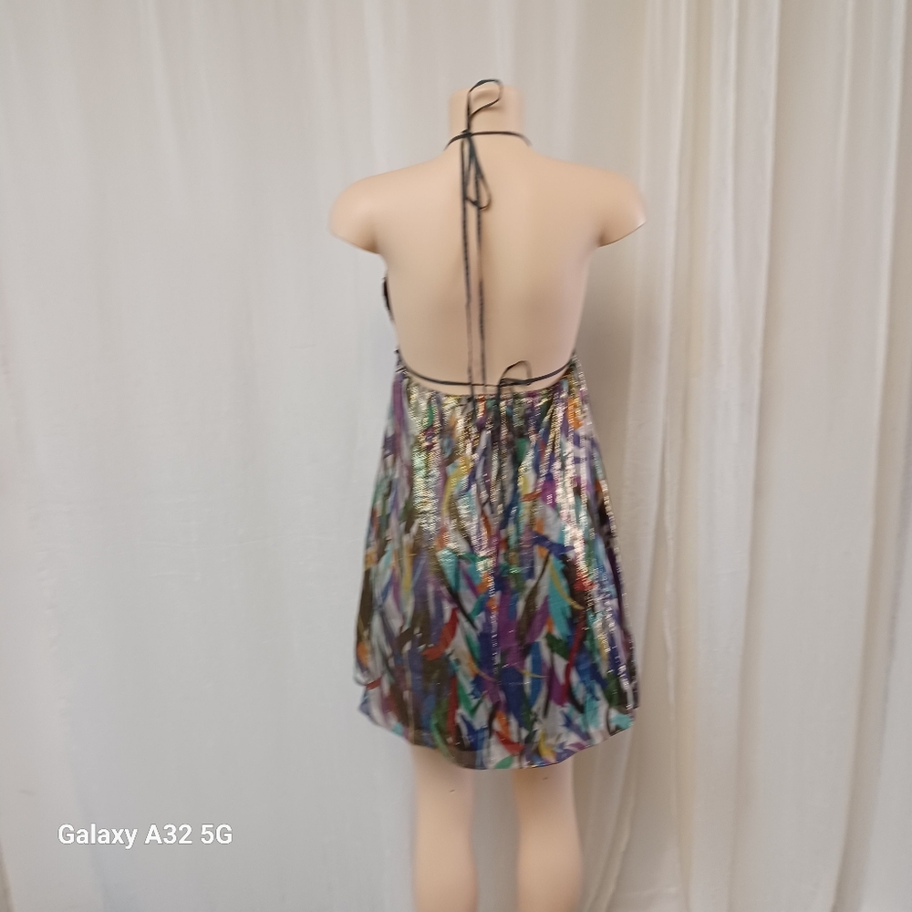 Meghan Los Angeles Women Size 6  Multicolor Abstract Dress - Picture 8 of 15